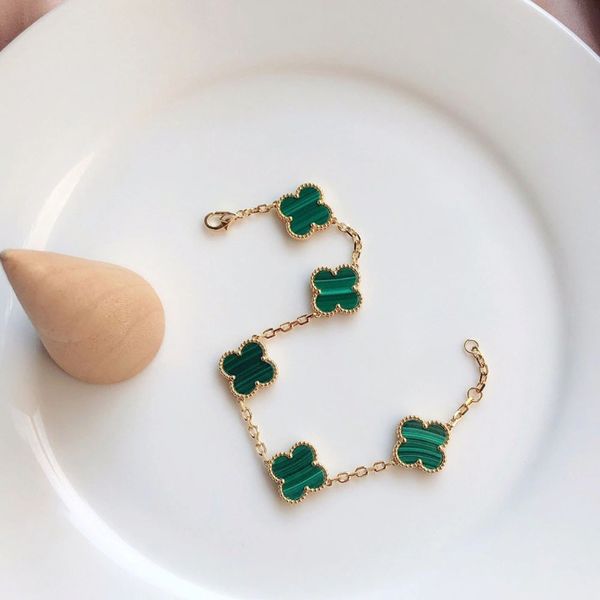 fashion have stamp chain four leaf clover 5 colors link bracelets 18k gold for women girls valentine's jewelry, Black
fashion have stamp chain four leaf clover 5 colors link bracelets 18k gold for women girls valentine's jewelry, Black