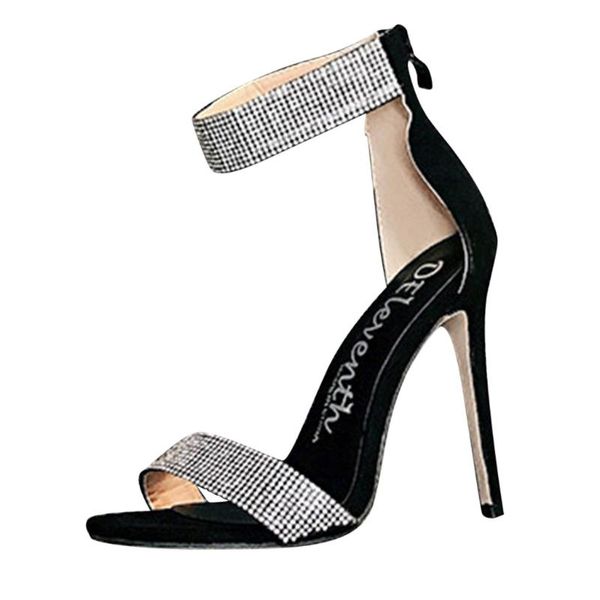 women sandals pointed toe flock crystal sequins thin heels shoes woman summer bring party ladies stiletto heel sandal, Black
women sandals pointed toe flock crystal sequins thin heels shoes woman summer bring party ladies stiletto heel sandal, Black