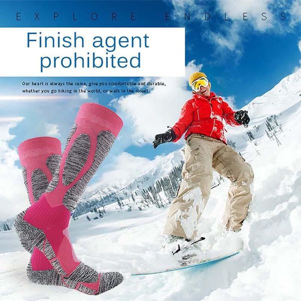 ski socks thick cotton sports snowboard cycling skiing soccer anti-shedting elastic thermosocks long for outdoor, Black
ski socks thick cotton sports snowboard cycling skiing soccer anti-shedting elastic thermosocks long for outdoor, Black