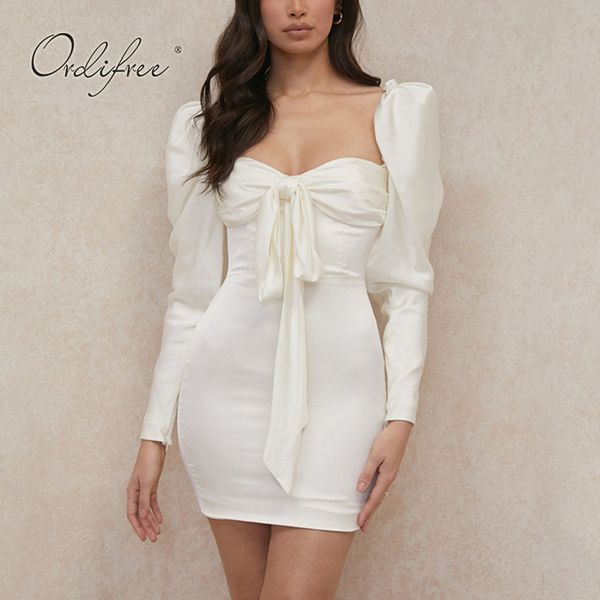 summer women party long sleeve white bow bodycon short pencil dress 210415, Black;gray
summer women party long sleeve white bow bodycon short pencil dress 210415, Black;gray