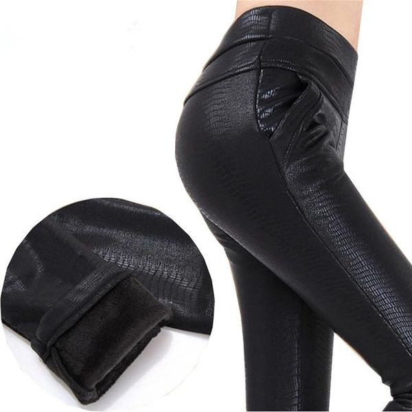 women's pants & capris winter warm women faux leather pu leggings snakeskin elastic high waist stretch plus size pencil female, Black;white
women's pants & capris winter warm women faux leather pu leggings snakeskin elastic high waist stretch plus size pencil female, Black;white
