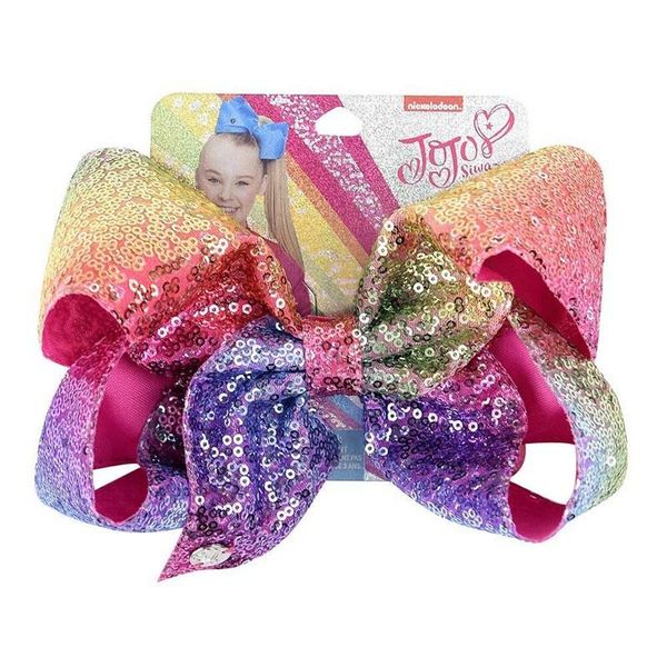 2021 new 8 inch jojo siwa hair bows jojo bows with clip for baby children large sequin bow hair bows, Slivery;white
2021 new 8 inch jojo siwa hair bows jojo bows with clip for baby children large sequin bow hair bows, Slivery;white