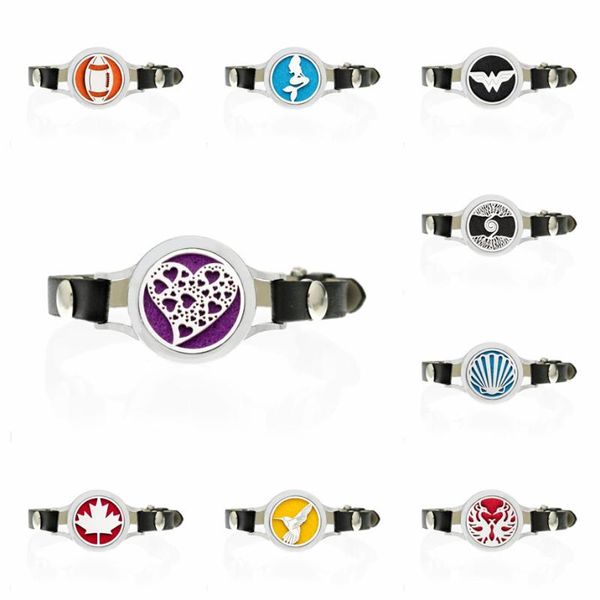 charm bracelets 25mm twist bracelet bangle pu leather essential oil diffuser locket men woman 7 colors can choose, Golden;silver
charm bracelets 25mm twist bracelet bangle pu leather essential oil diffuser locket men woman 7 colors can choose, Golden;silver