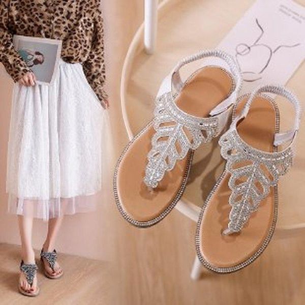 sandals women summer fashion women's 2021 leaf rhinestone flat shoe shoes, Black
sandals women summer fashion women's 2021 leaf rhinestone flat shoe shoes, Black