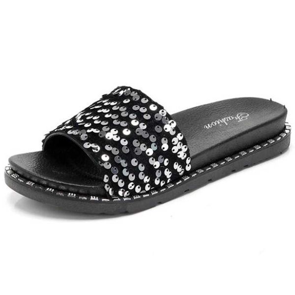 women's slippers fashion sequins ladies indoor girl flat shoes comfort casual footwear non slip female flip flop qq559 210625, Black
women's slippers fashion sequins ladies indoor girl flat shoes comfort casual footwear non slip female flip flop qq559 210625, Black