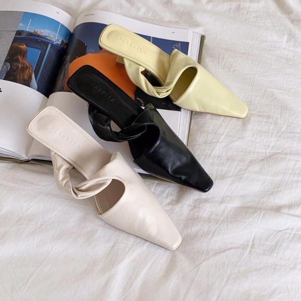 fashion women slippers pointed toe slides mules shoes thin mid heels slip on shallow pumps yellow/white hollow design1, Black
fashion women slippers pointed toe slides mules shoes thin mid heels slip on shallow pumps yellow/white hollow design1, Black