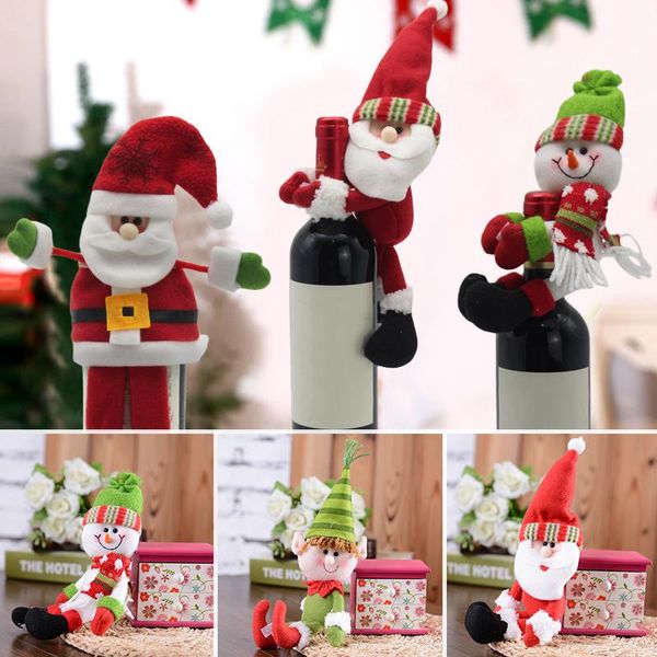 christmas decorations wine bottle cover bag hug santa claus snowman elf doll for dinner table party
christmas decorations wine bottle cover bag hug santa claus snowman elf doll for dinner table party