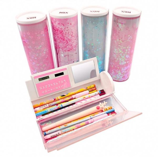 pencil cases cute cylinder-shaped case set magnetic lock smart pen with detachable calculator girls boys favorites
pencil cases cute cylinder-shaped case set magnetic lock smart pen with detachable calculator girls boys favorites