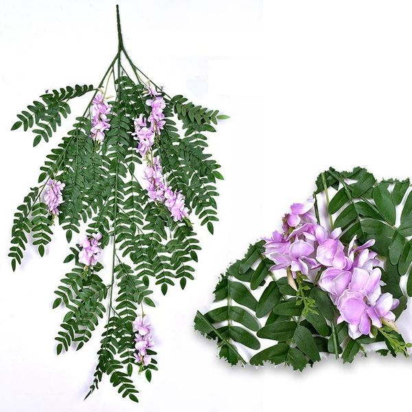 decorative flowers & wreaths 120cm artificial wisteria vine 60 branching leaves 8 clusters ivy faux plants wedding wall christmas decoration
decorative flowers & wreaths 120cm artificial wisteria vine 60 branching leaves 8 clusters ivy faux plants wedding wall christmas decoration