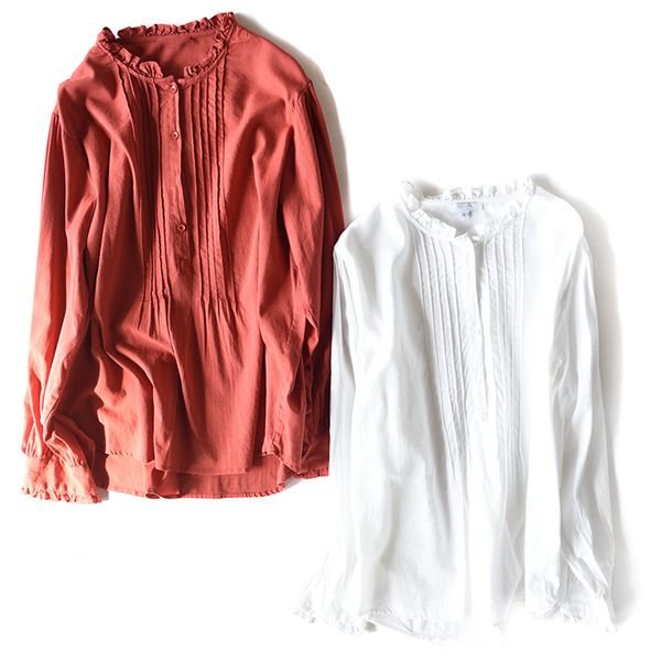 spring ruffles o-neck woman tshirts blouse fresh simple solid white blusa mujer all-match ladies long sleeve 210514
spring ruffles o-neck woman tshirts blouse fresh simple solid white blusa mujer all-match ladies long sleeve 210514
