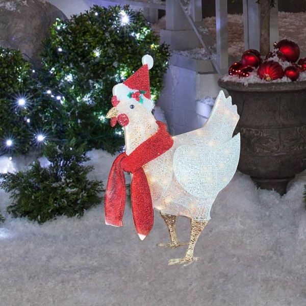 garden decorations christmas hat scarf light chicken ornament diy acrylic decoration with holiday noël l5
garden decorations christmas hat scarf light chicken ornament diy acrylic decoration with holiday noël l5
