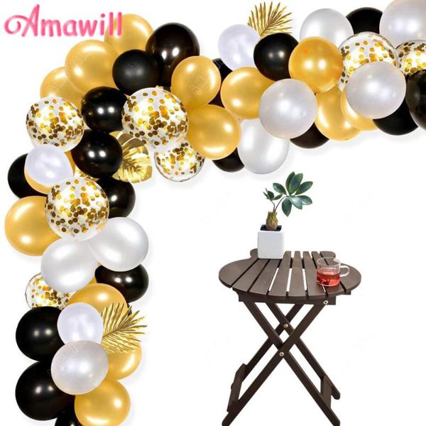 party decoration 71pcs balloon arch garland kit gold black white latex balloons chain wedding year birthday globos decorations
party decoration 71pcs balloon arch garland kit gold black white latex balloons chain wedding year birthday globos decorations