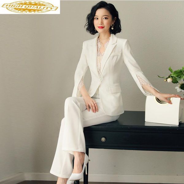 two piece dress spring autumn suit + pants office lady korean elegant set women clothes 2021 career ol outfits zt2055, White
two piece dress spring autumn suit + pants office lady korean elegant set women clothes 2021 career ol outfits zt2055, White