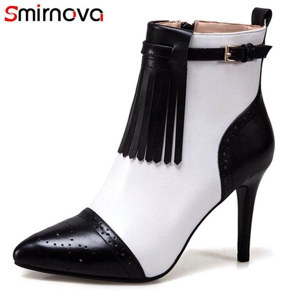 boots smirnova plus size 33-43 2021 fashion tassel genuine leather thin high heel ankle women pointed toe autumn, Black
boots smirnova plus size 33-43 2021 fashion tassel genuine leather thin high heel ankle women pointed toe autumn, Black