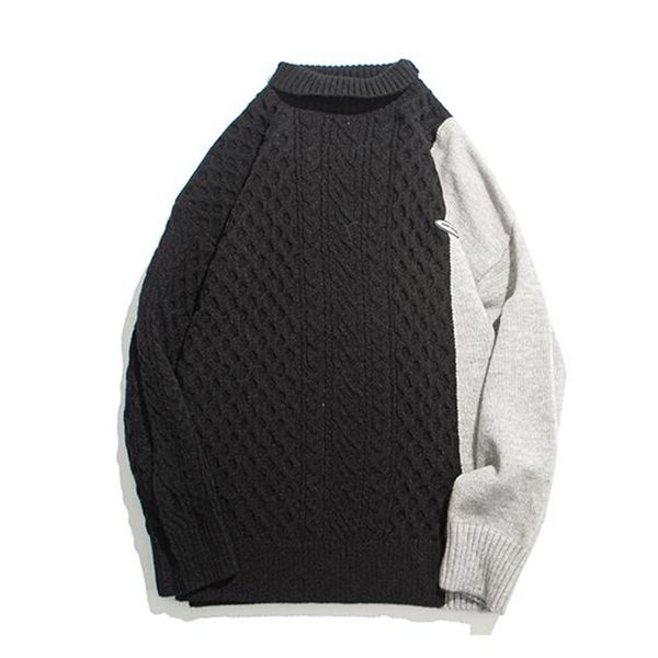 turtleneck men patchwork knitted sweaters sweater oversize 2020 men clothing hip hop streetwear pullovers, White;black
turtleneck men patchwork knitted sweaters sweater oversize 2020 men clothing hip hop streetwear pullovers, White;black