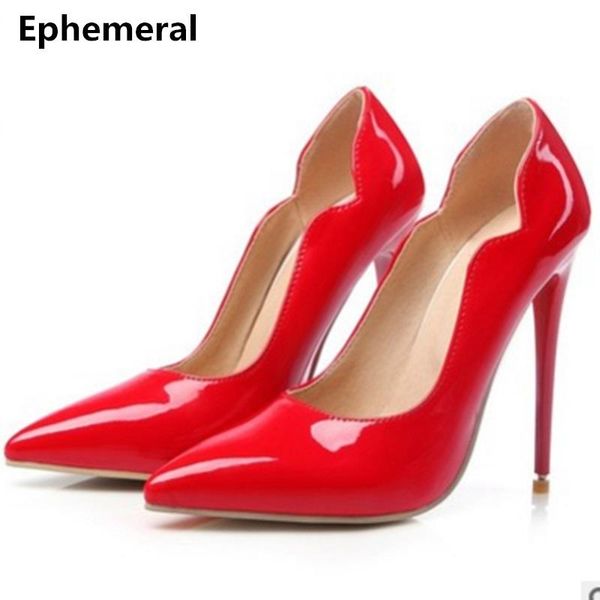 dress shoes ladies high heeled heel red wedding woman pointed toe pumps patent leather stilettos night club size 14 15 16, Black
dress shoes ladies high heeled heel red wedding woman pointed toe pumps patent leather stilettos night club size 14 15 16, Black