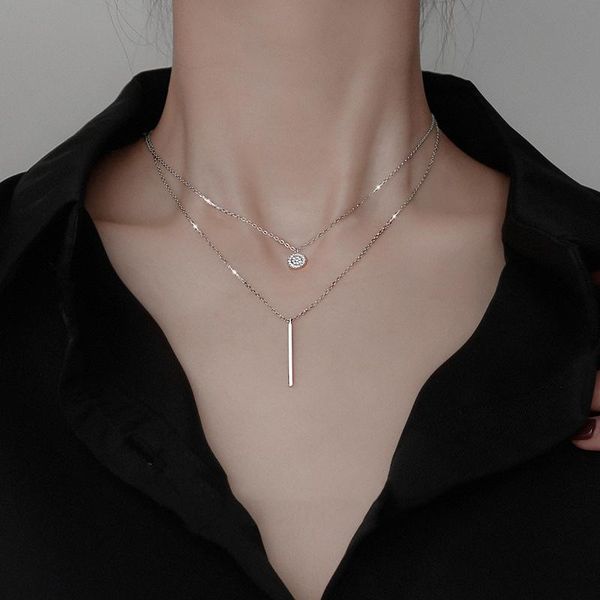 noble 925 sterling silver double necklace choker shiny zircon geometric long clavicle chain woman wedding jewelry birthday gift pendant neck
noble 925 sterling silver double necklace choker shiny zircon geometric long clavicle chain woman wedding jewelry birthday gift pendant neck