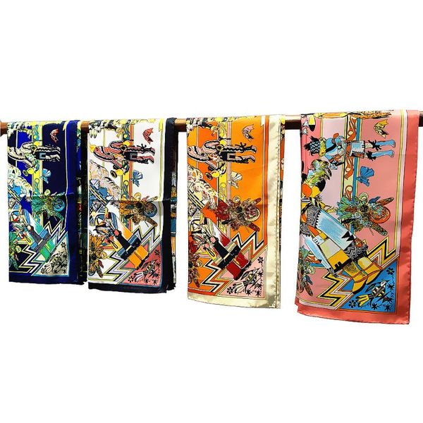 scarves 90*90cm luxury twill silk scarf women fashion kerchief bandana harness & belt print shawl hijab hand rolled stole, Blue;gray
scarves 90*90cm luxury twill silk scarf women fashion kerchief bandana harness & belt print shawl hijab hand rolled stole, Blue;gray