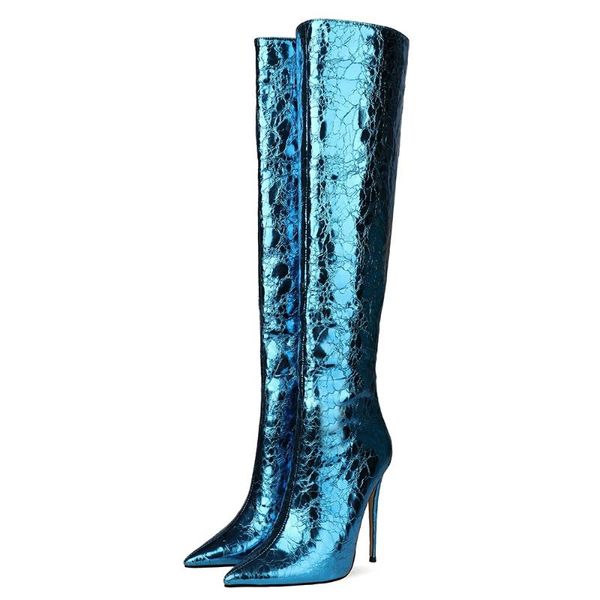 boots ins women knee-high woman hand special fabric metal burst crack super high heel online celebrity long, Black
boots ins women knee-high woman hand special fabric metal burst crack super high heel online celebrity long, Black