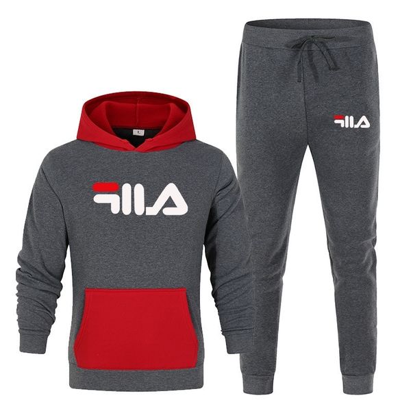 men's hoodies men's sportswear set splicing contrast color hoodie two-piece suit, Black
men's hoodies men's sportswear set splicing contrast color hoodie two-piece suit, Black