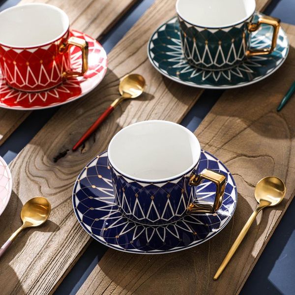 cups & saucers fun fervent pattern luxury porcelain cup and saucer ceramics simple tea sets modern coffee tazas para cafe kitchenware 
cups & saucers fun fervent pattern luxury porcelain cup and saucer ceramics simple tea sets modern coffee tazas para cafe kitchenware