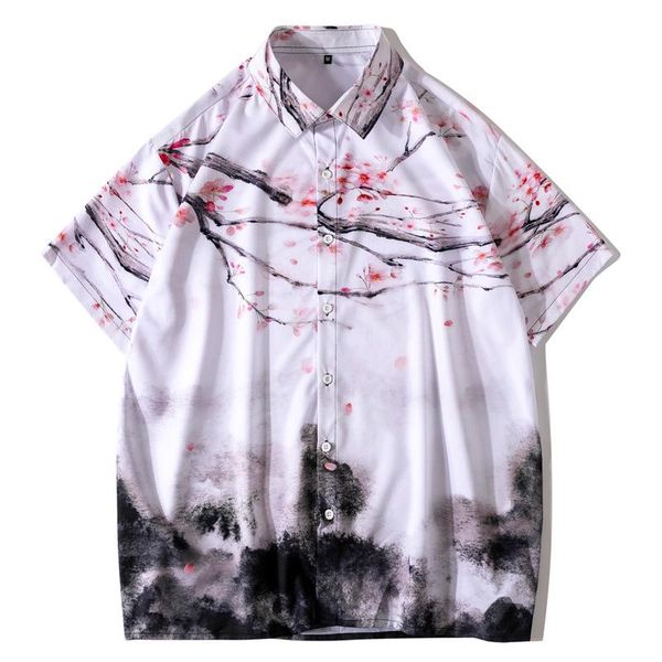 men's casual shirts 2021 clothing national super print short sleeved summer loose flower youth half-sleeved cardigan lapel shirt, White;black
men's casual shirts 2021 clothing national super print short sleeved summer loose flower youth half-sleeved cardigan lapel shirt, White;black
