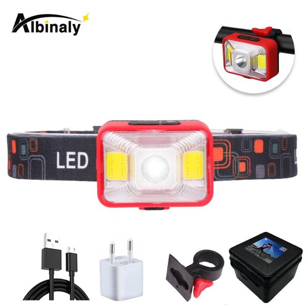 rechargeable led headlamp 5 lighting modes bicycle light working lamp red + white for outdoor activities at night bike lights
rechargeable led headlamp 5 lighting modes bicycle light working lamp red + white for outdoor activities at night bike lights