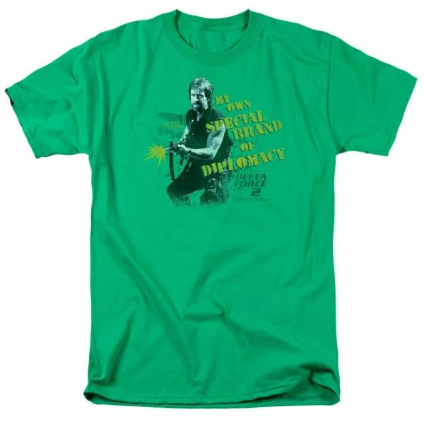 delta force 2 special diplomacy t shirt mens licensed war movie tee kelly green, White;black
delta force 2 special diplomacy t shirt mens licensed war movie tee kelly green, White;black