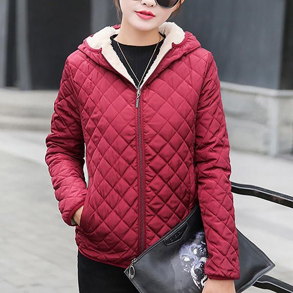 women's jackets vintage hooded regular cotton suit plus zipper solid color warm thick coat winter outwear females, Black;brown
women's jackets vintage hooded regular cotton suit plus zipper solid color warm thick coat winter outwear females, Black;brown