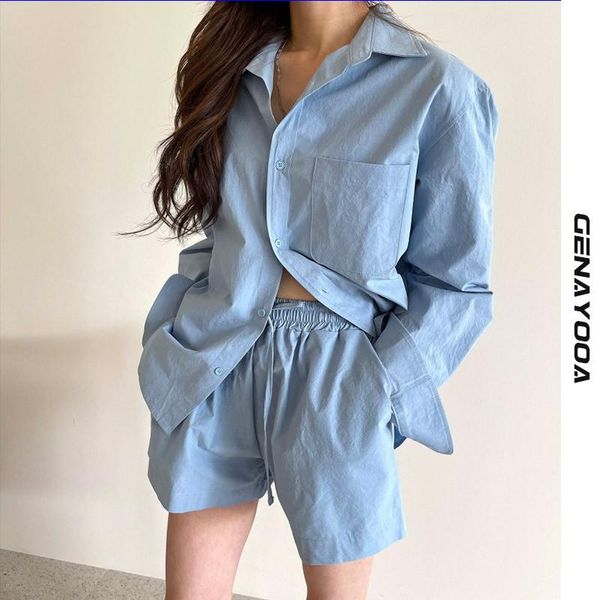 women's tracksuits genayooa loung wear tracksuit women shorts set long sleeve shirt and loose high waisted mini two piece 2021, Gray
women's tracksuits genayooa loung wear tracksuit women shorts set long sleeve shirt and loose high waisted mini two piece 2021, Gray