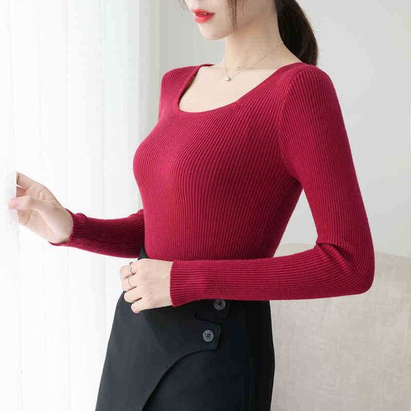 women's sweaters arrival casual woman knitted sweater autumn winter bottoming women long sleeve pullover solid elastic p spdv, White;black
women's sweaters arrival casual woman knitted sweater autumn winter bottoming women long sleeve pullover solid elastic p spdv, White;black