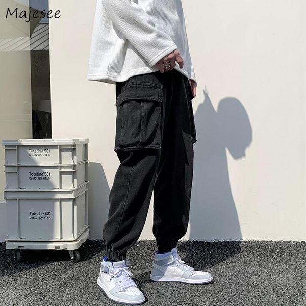 men's jeans men design cargo denim trousers pockets tooling streetwear drawstring bundle feet korean style male baggy chic bottoms bf, Blue
men's jeans men design cargo denim trousers pockets tooling streetwear drawstring bundle feet korean style male baggy chic bottoms bf, Blue
