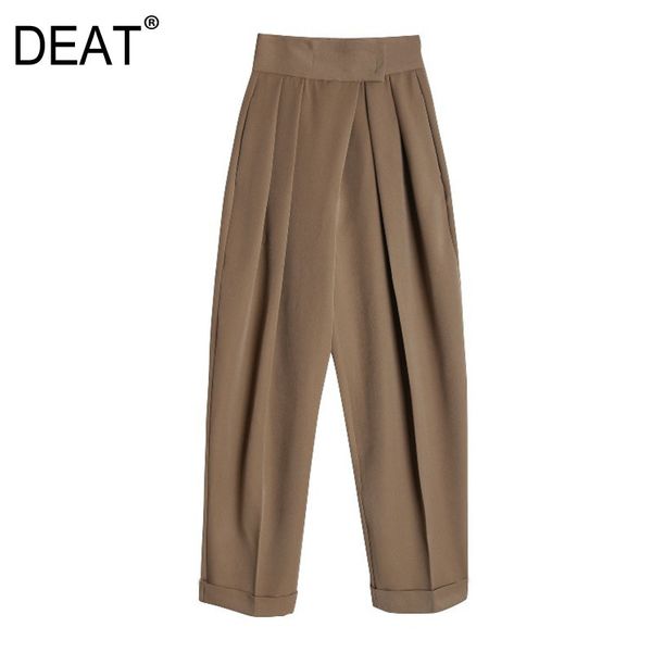 spring fashion women suit pants high waist zippers pleasted loose full length office lady trouser 210421, Black;white
spring fashion women suit pants high waist zippers pleasted loose full length office lady trouser 210421, Black;white