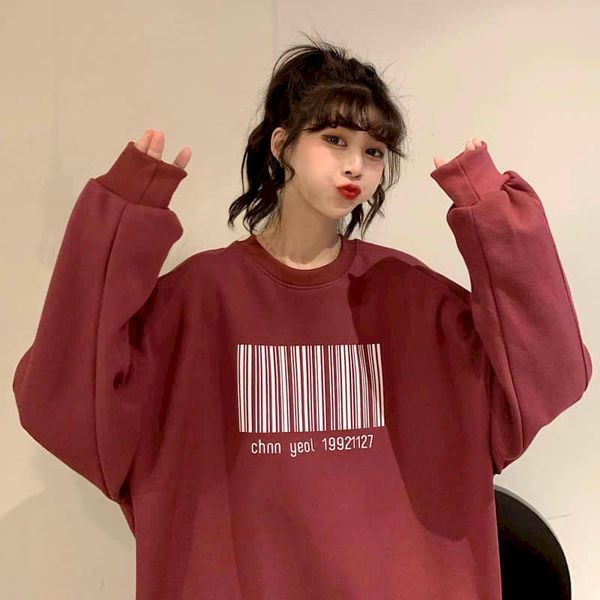 women's hoodies & sweatshirts autumn winter oversize velvet pullovers women sweatshirt printed bar code casual streetwear loose long sl, Black
women's hoodies & sweatshirts autumn winter oversize velvet pullovers women sweatshirt printed bar code casual streetwear loose long sl, Black