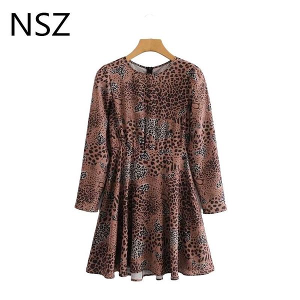 casual dresses nsz women animal print leopard long sleeve pleated mini dress round collar fashion ladies short, Black;gray
casual dresses nsz women animal print leopard long sleeve pleated mini dress round collar fashion ladies short, Black;gray