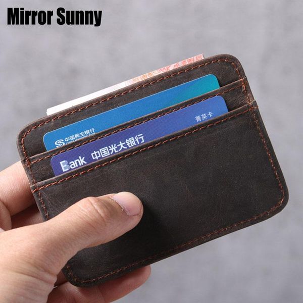 card holders ultra-thin simple holder first layer cowhide genuine leather small coin purse original retro handmade driver's license bag, Brown;gray
card holders ultra-thin simple holder first layer cowhide genuine leather small coin purse original retro handmade driver's license bag, Brown;gray