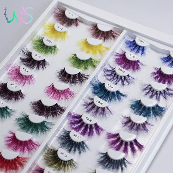 25mm colorful mink lashes 20 pairs mix 5d colored false eyelashes in bulk wholesale luxury makeup real fur
25mm colorful mink lashes 20 pairs mix 5d colored false eyelashes in bulk wholesale luxury makeup real fur