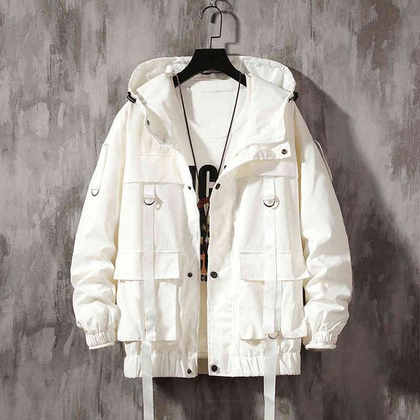 men's jackets drop men streetwear hip hop bomber jacket 2021 man harajuku ribbons pockets windbreaker korean style fashions clothi, Black;brown
men's jackets drop men streetwear hip hop bomber jacket 2021 man harajuku ribbons pockets windbreaker korean style fashions clothi, Black;brown