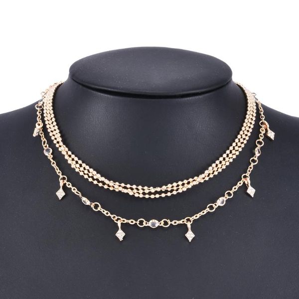 chains 4 pcs multi layer crystal star round bead necklaces golden geometric water dropsclavicle choker fashion women lady party jewelry, Silver
chains 4 pcs multi layer crystal star round bead necklaces golden geometric water dropsclavicle choker fashion women lady party jewelry, Silver