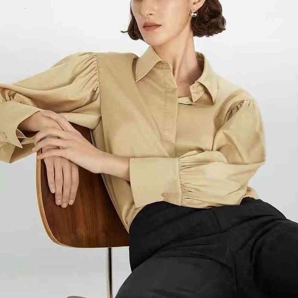 women's blouses & shirts lantern sleeve shirt, french fashion in early spring, style, 2021, White
women's blouses & shirts lantern sleeve shirt, french fashion in early spring, style, 2021, White