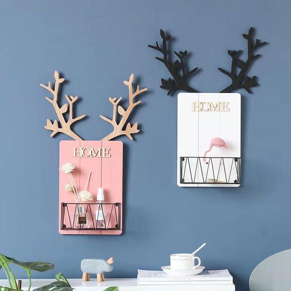 other home decor creative antler wall decoration frame living room hanging storage iron mesh basket
other home decor creative antler wall decoration frame living room hanging storage iron mesh basket