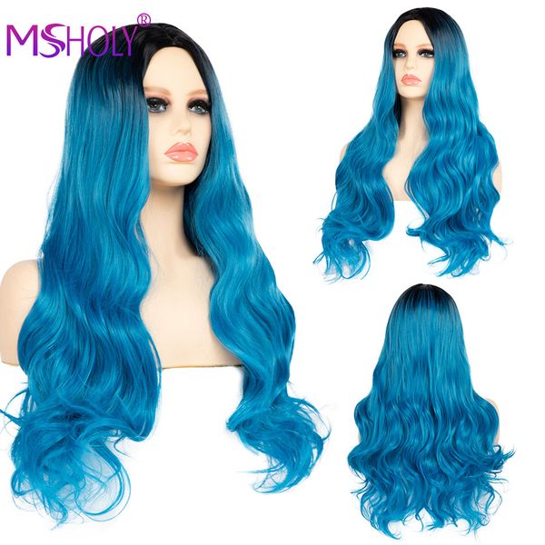 ombre blue long body wave wig 24 inch curly wavy synthetic hair wigs for women colored party cosplay costume wig msholy hair, Black
ombre blue long body wave wig 24 inch curly wavy synthetic hair wigs for women colored party cosplay costume wig msholy hair, Black