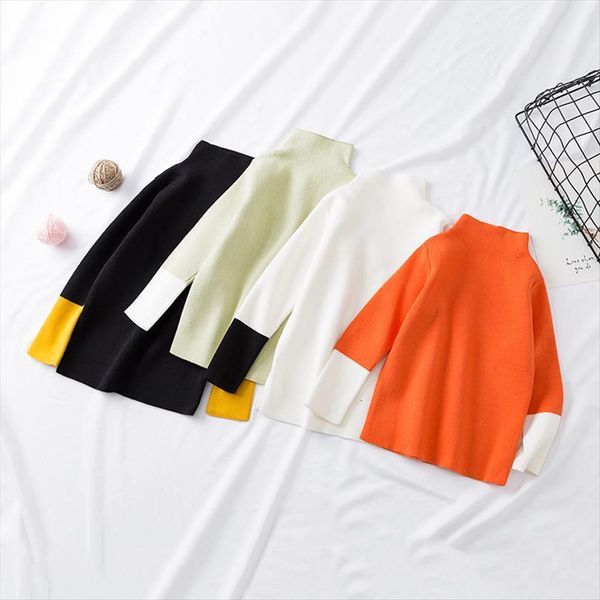 spring autumn toddlers kids knitted pullovers sweaters patchwork elastic turtleneck collar children boys girls sweater, Blue
spring autumn toddlers kids knitted pullovers sweaters patchwork elastic turtleneck collar children boys girls sweater, Blue