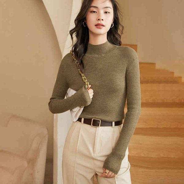 women's knits & tees 100% cashmere fine-fitting collar of women's sweater base, White
women's knits & tees 100% cashmere fine-fitting collar of women's sweater base, White