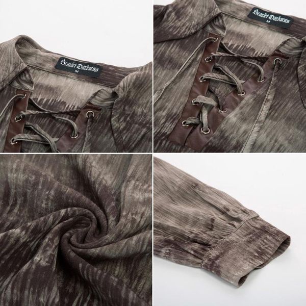 men's casual shirts blouses men steampunk shirt summer fall male clothes party club loose fit long sleeves lace-up neck pullover, White;black
men's casual shirts blouses men steampunk shirt summer fall male clothes party club loose fit long sleeves lace-up neck pullover, White;black