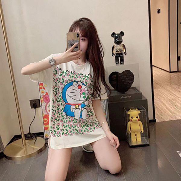 chaopai g family new products all over the sky broken flowers doraemon embroidery round neck short sleeve cotton t-shirt loose men's an, White
chaopai g family new products all over the sky broken flowers doraemon embroidery round neck short sleeve cotton t-shirt loose men's an, White