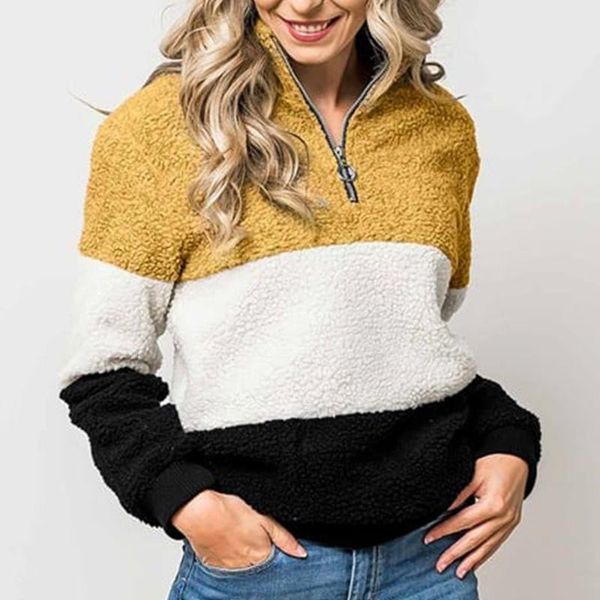 women's hoodies & sweatshirts 2021 women zipper turtleneck warm sweatshirt patchwork hoodie autumn winter long sleeve jumper femme fle, Black
women's hoodies & sweatshirts 2021 women zipper turtleneck warm sweatshirt patchwork hoodie autumn winter long sleeve jumper femme fle, Black