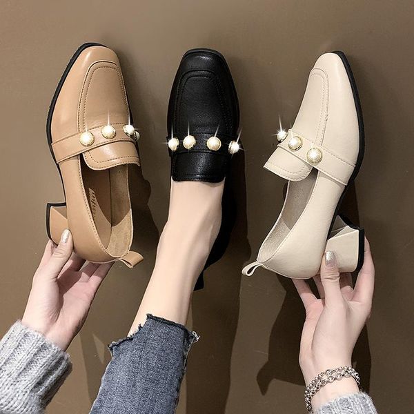 dress shoes spring models women heeled solid color soft skin-friendly comfortable square heel non-slip elegant wild u29-12, Black
dress shoes spring models women heeled solid color soft skin-friendly comfortable square heel non-slip elegant wild u29-12, Black