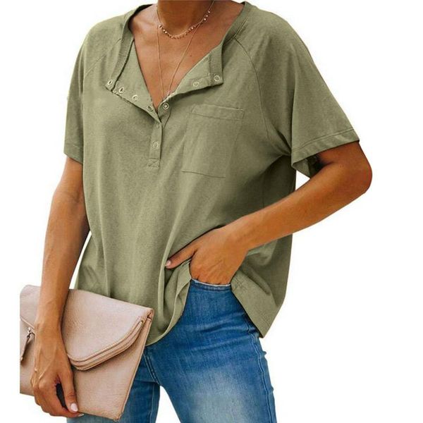 women's t-shirt women loose button up short sleeve t-shirts v neck tunic fashion summer plus size clothings camiseta feminina, White
women's t-shirt women loose button up short sleeve t-shirts v neck tunic fashion summer plus size clothings camiseta feminina, White