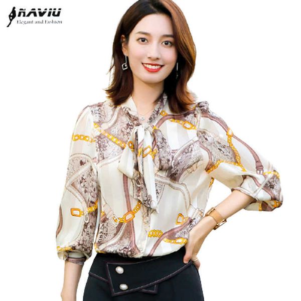 bow tie shirt women long sleeve spring fashion temperament printed chiffon loose blouse office ladies formal casual work 210604, White
bow tie shirt women long sleeve spring fashion temperament printed chiffon loose blouse office ladies formal casual work 210604, White